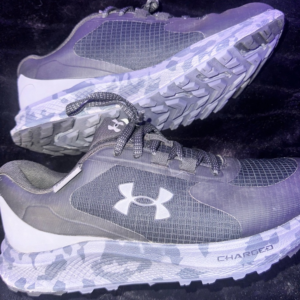 Men's UA Bandit Trail 3 Running Shoes in Black / Castlerock size 7